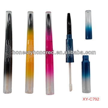 2014 New Design Maquiagem Lip Gloss lado dois com Lip Pencil Tube